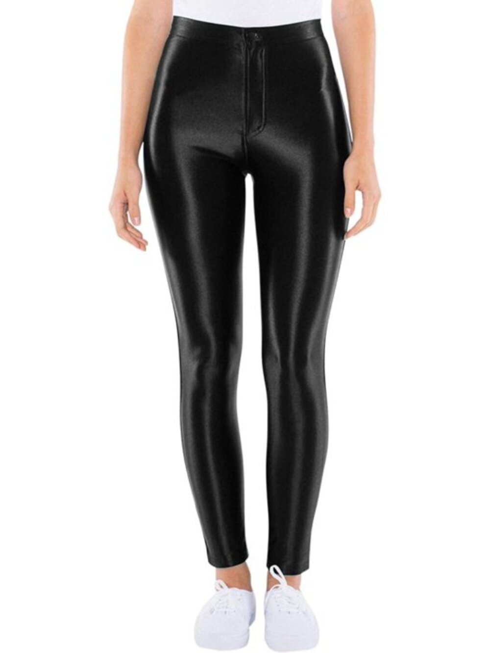 American Apparel The Disco Pant High Waist Black Size Medium